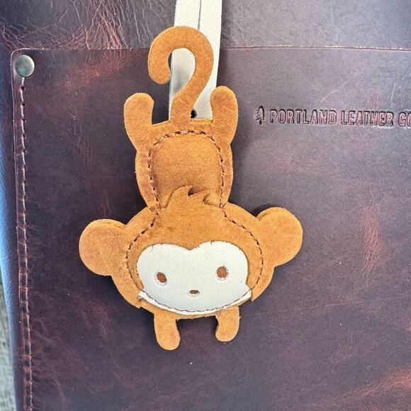 DAKOTA Portland Leather Monkey Keychain Charm FAST SHIP Portland Leather Charm - Picture 2 of 3